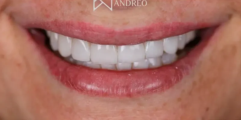 Resultado de facetas resinas, depois do tratamento